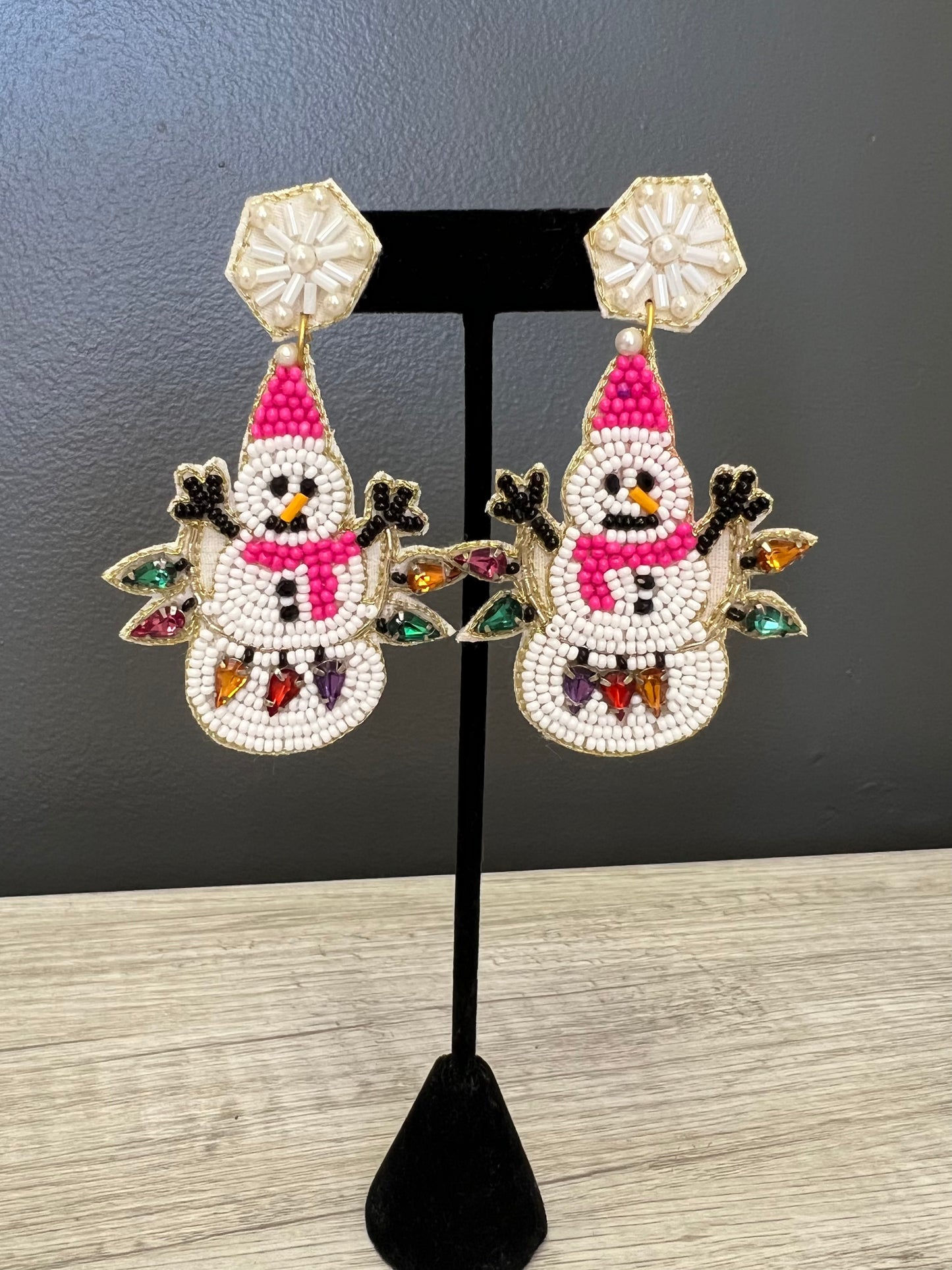 Snowman Earring