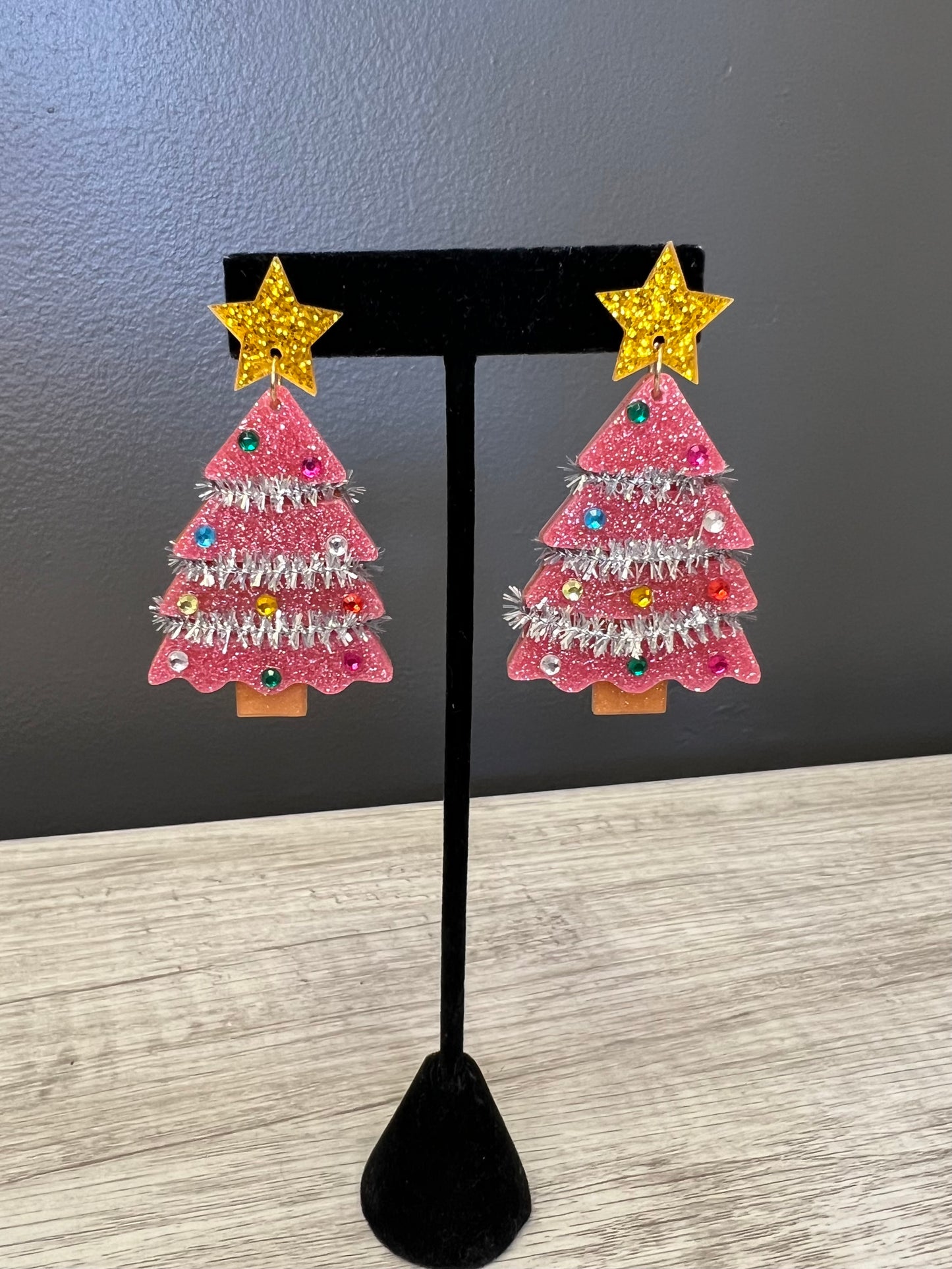 Tinsel Tree Earring