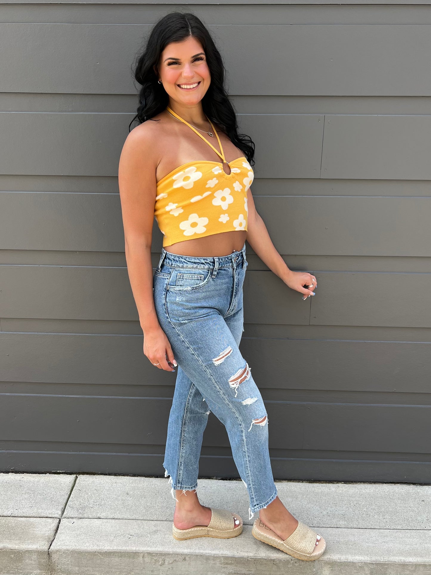 Ditsy Halter Top