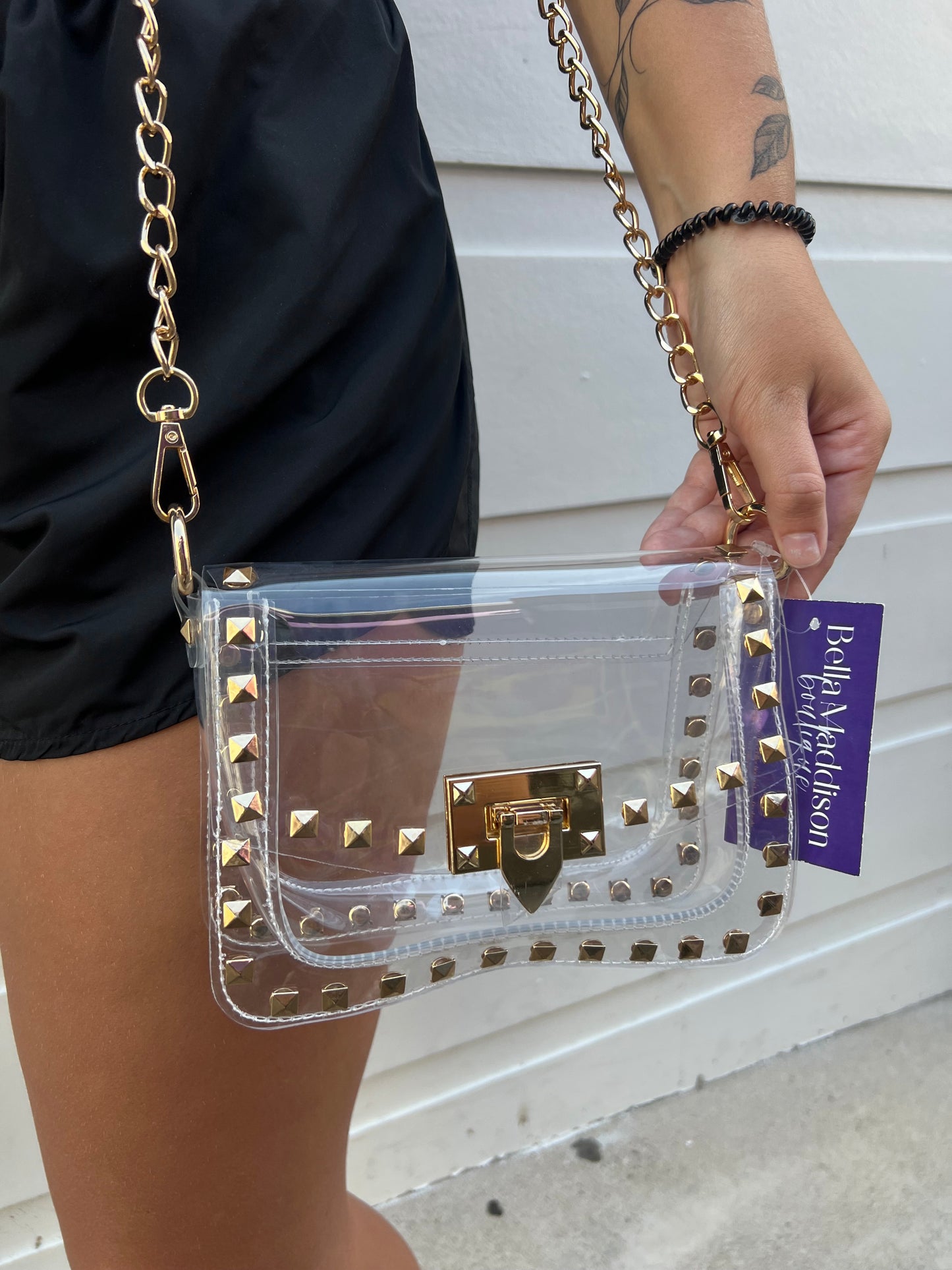 Ficklen Clear Crossbody Bag