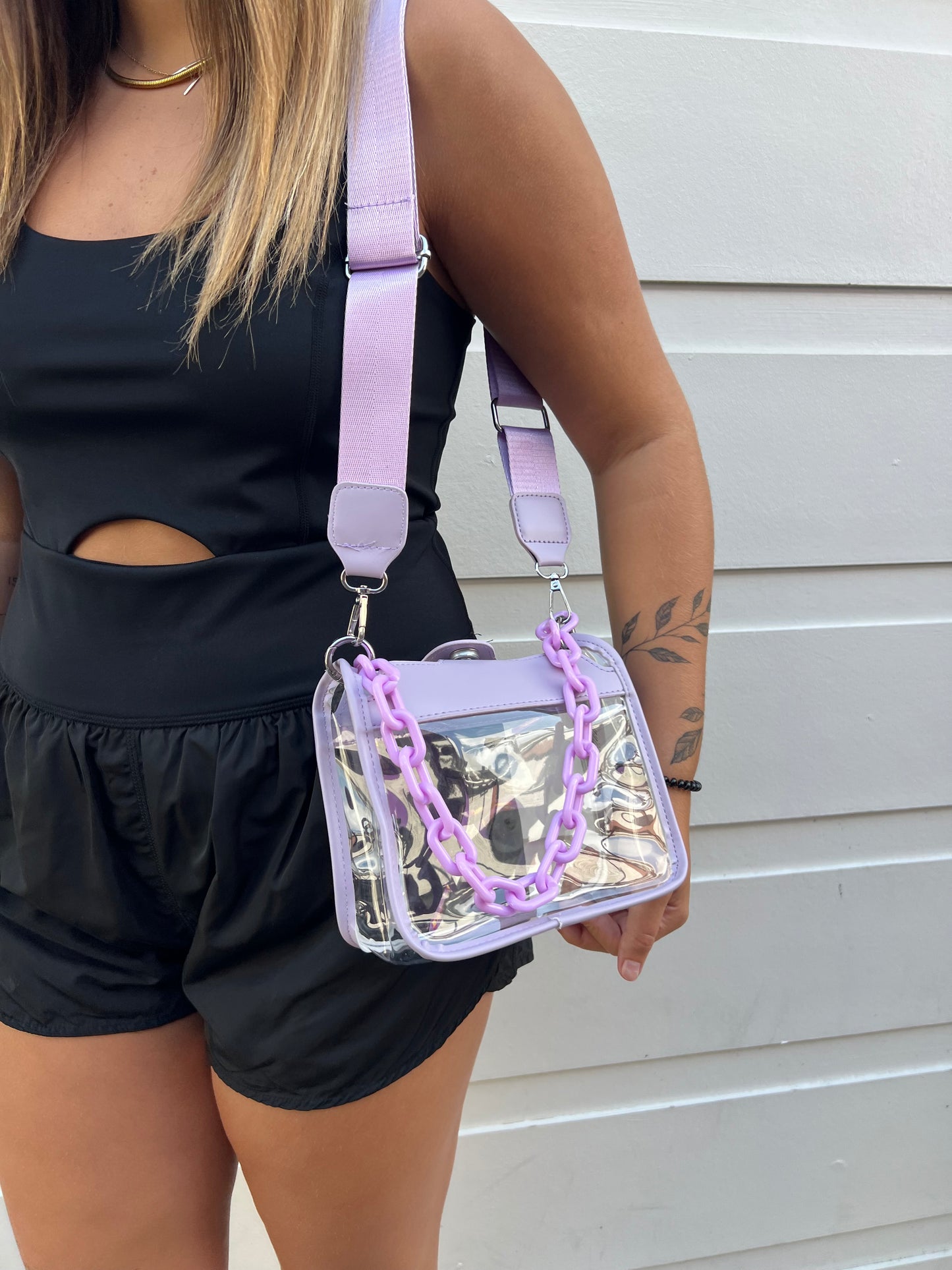 Dowdy Clear Crossbody Bag