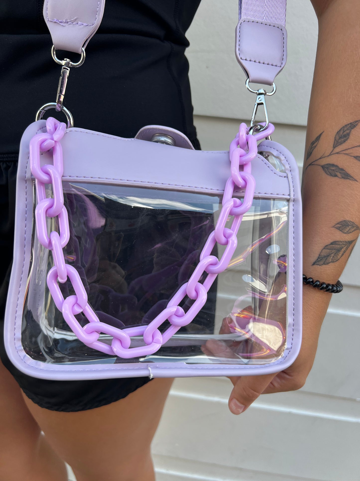 Dowdy Clear Crossbody Bag