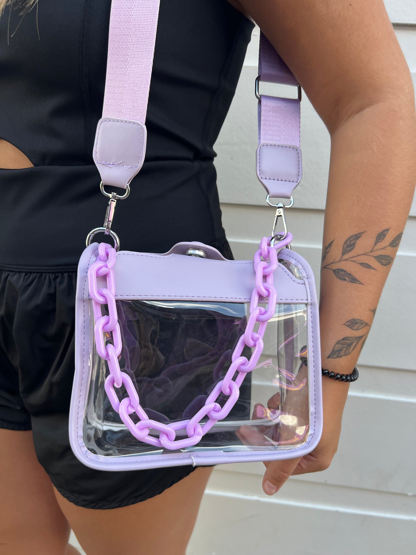 Dowdy Clear Crossbody Bag