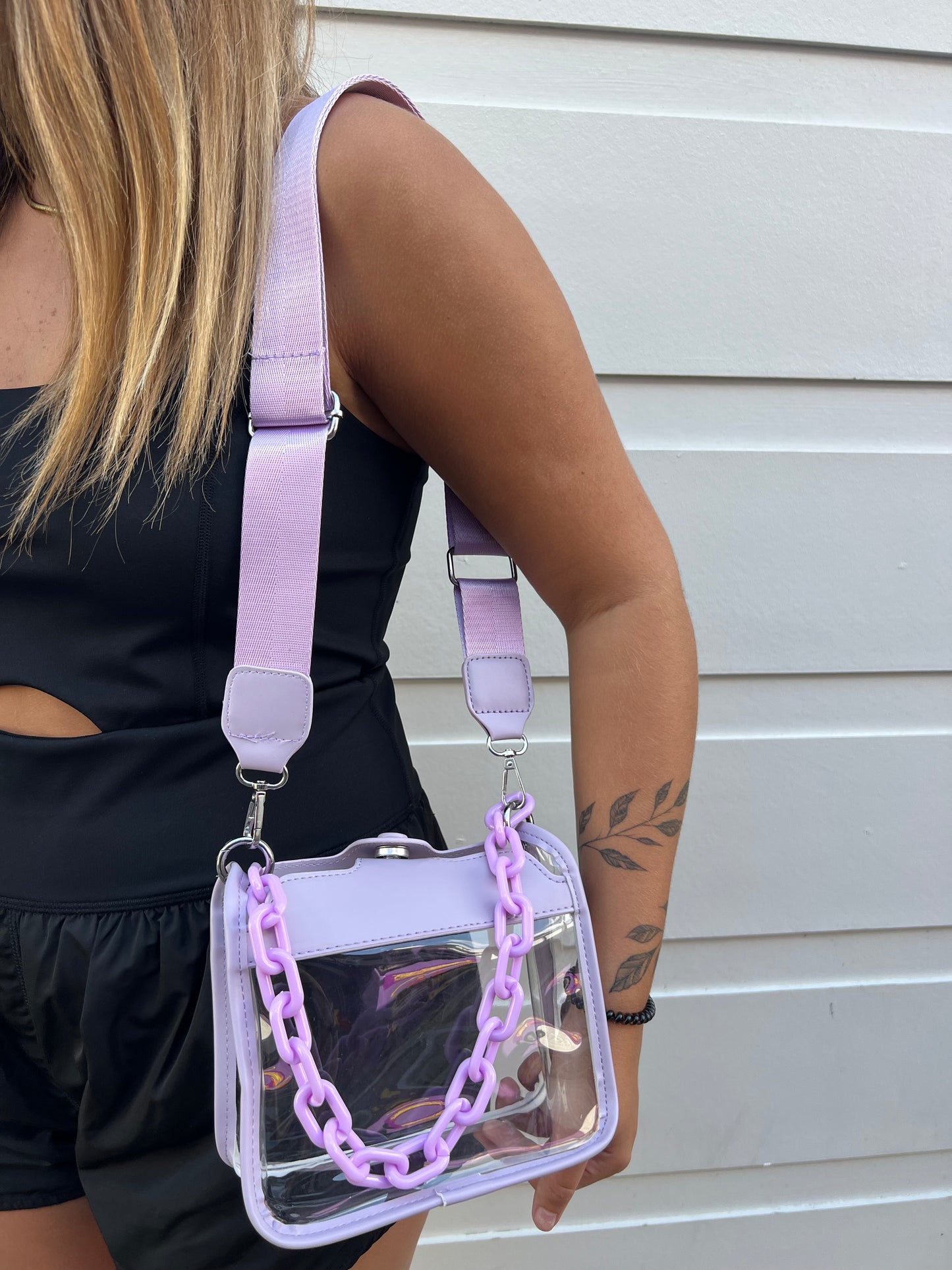 Dowdy Clear Crossbody Bag