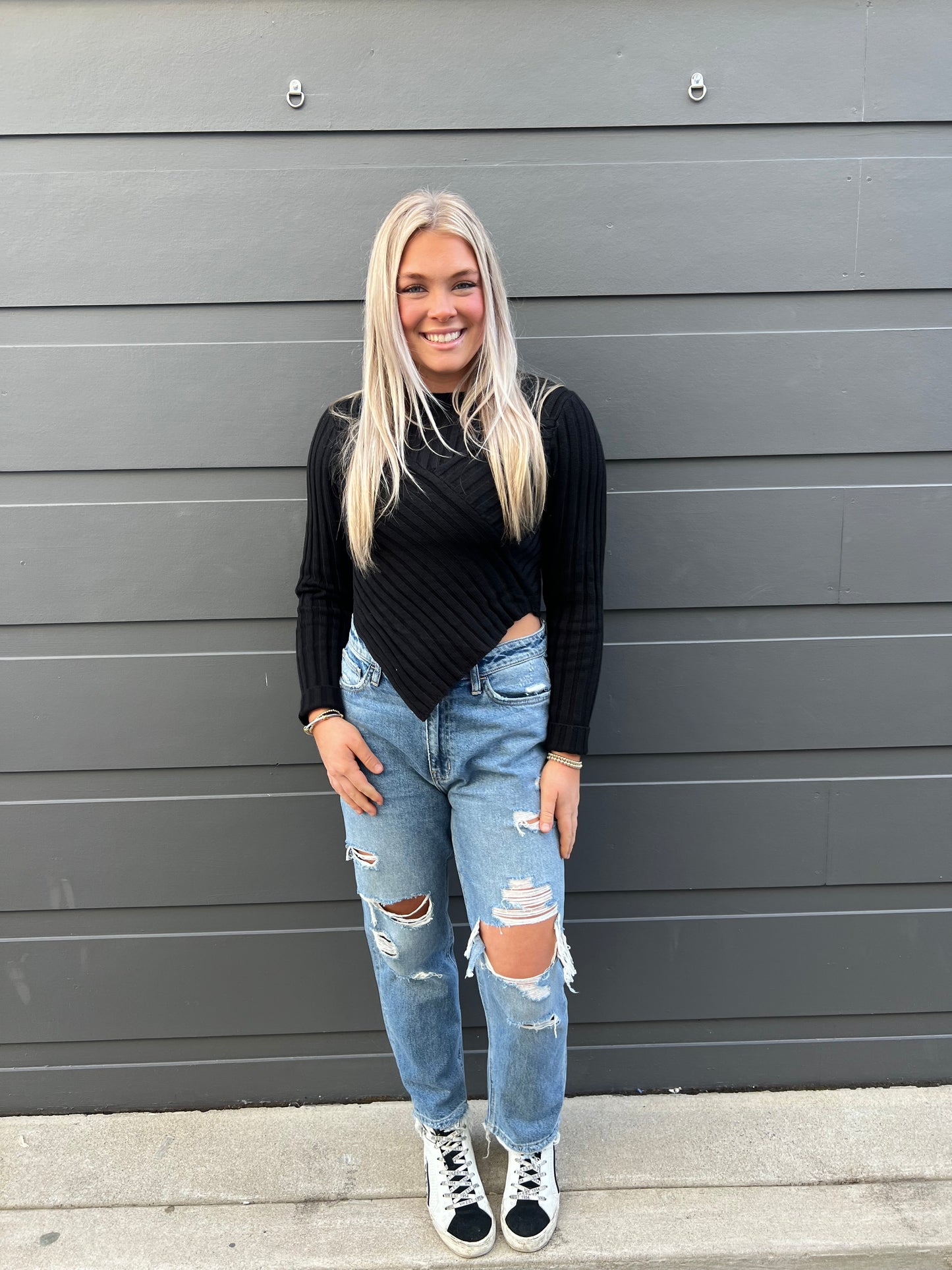 Drew Ribbed Sweater