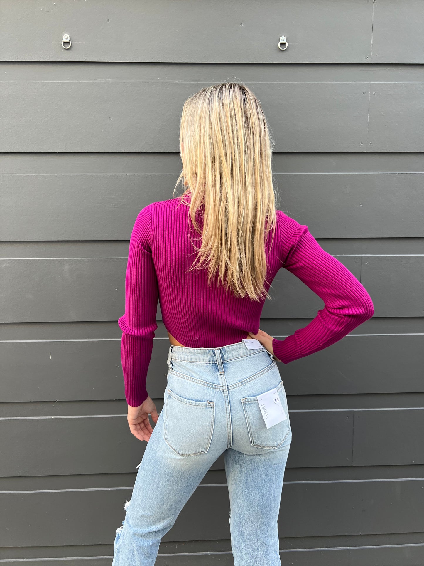 Hit the Town Mock Neck Top