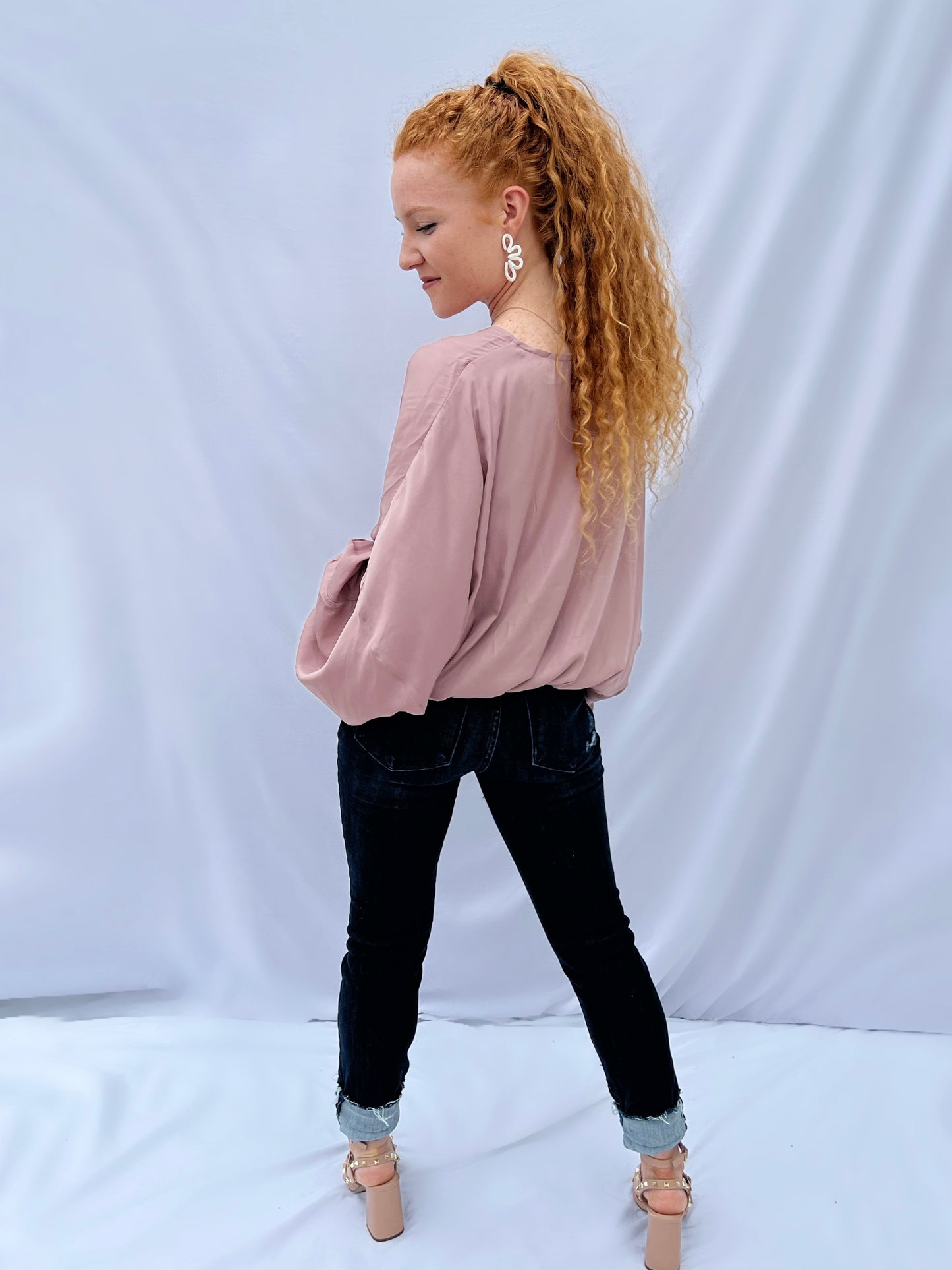 Rose Date Night Blouse