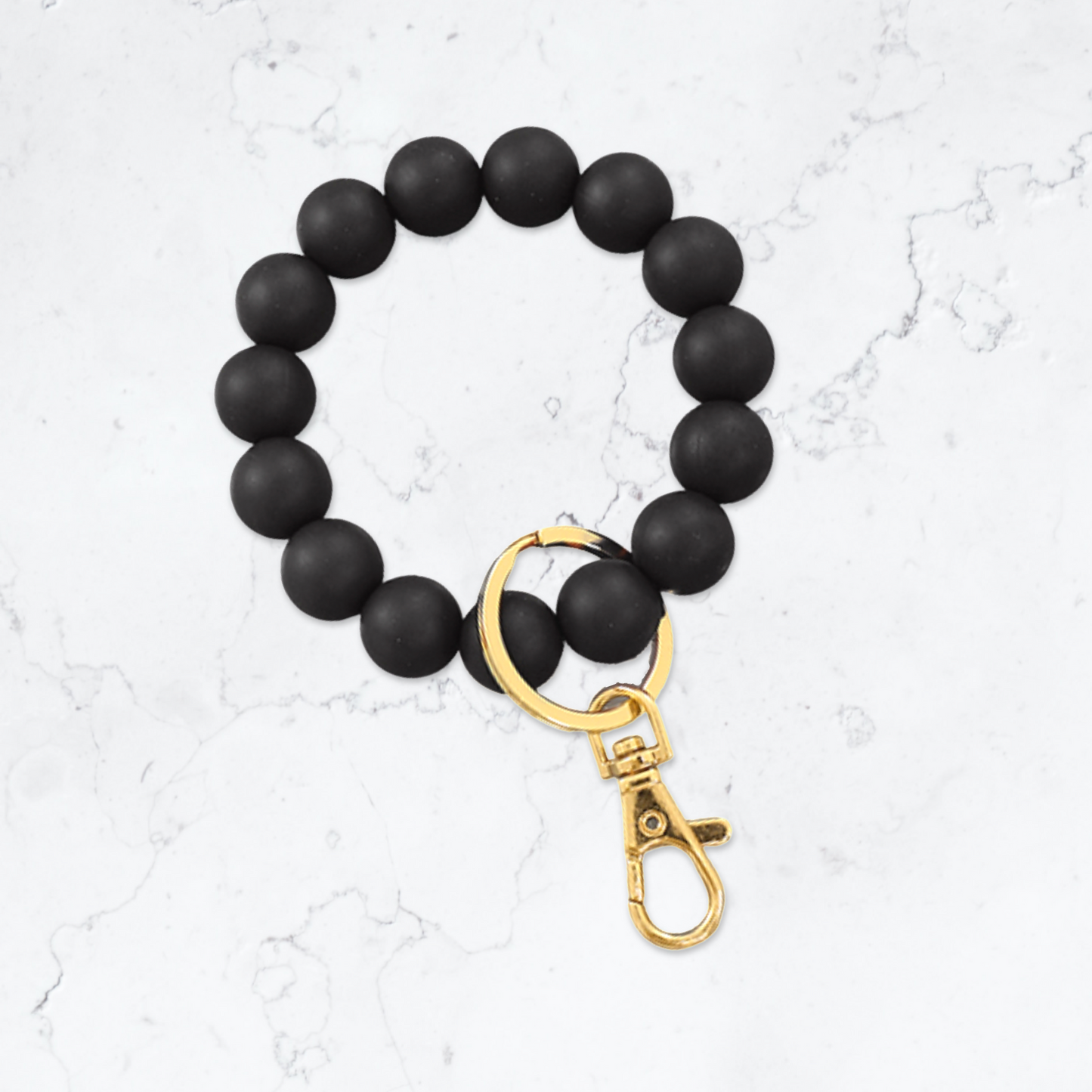 Basic Black Key Ring