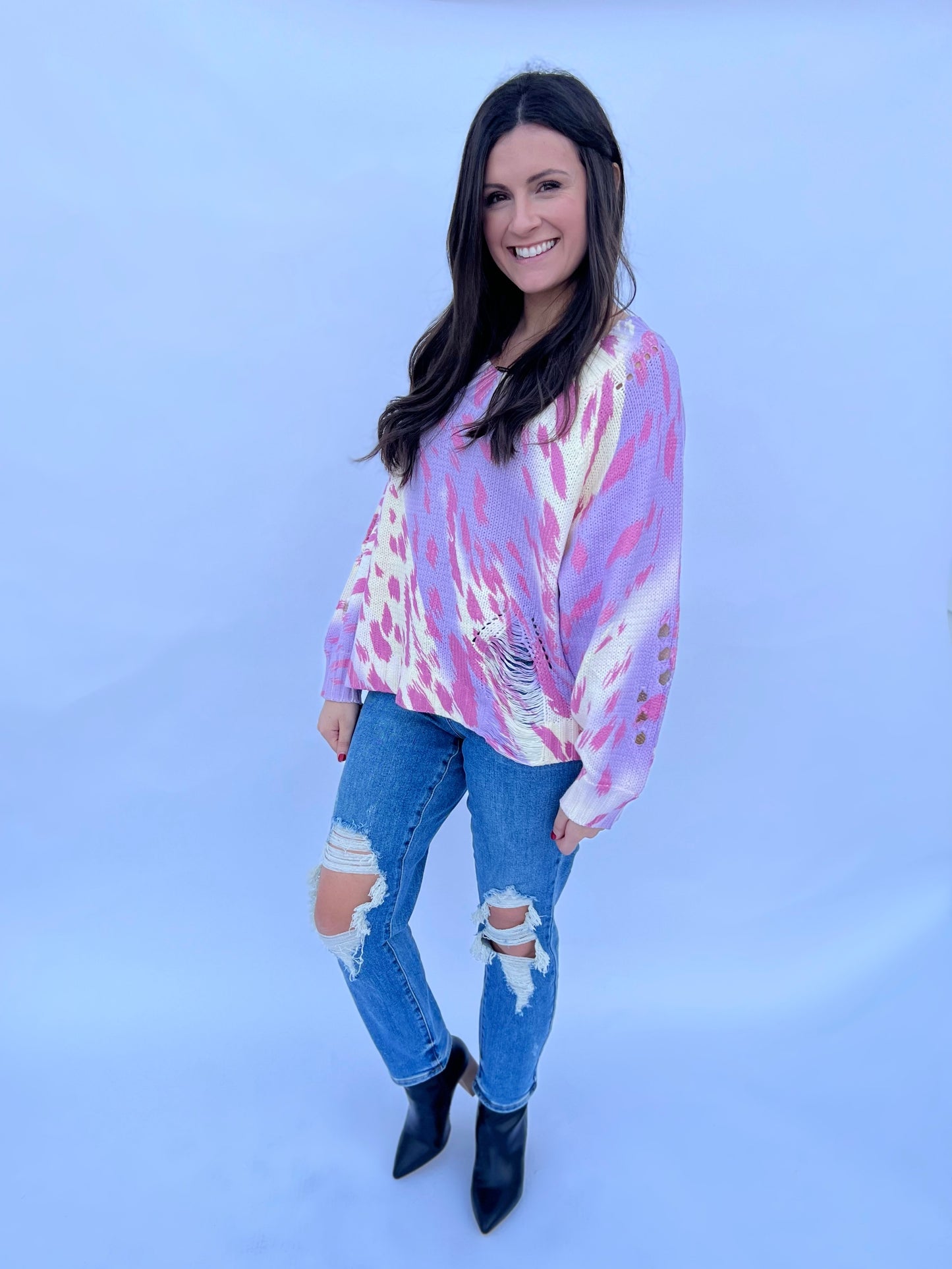 Avery Distressed Sweater