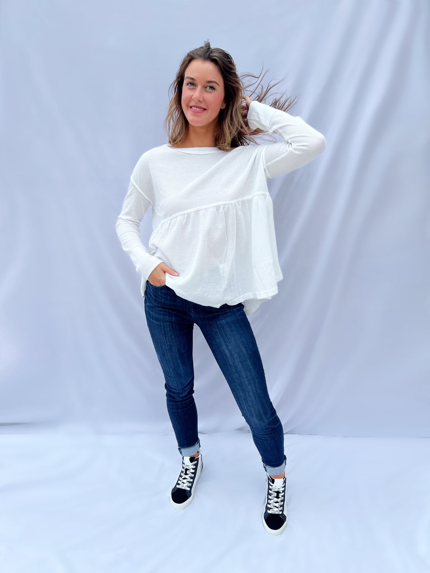Peppy White Long Sleeve