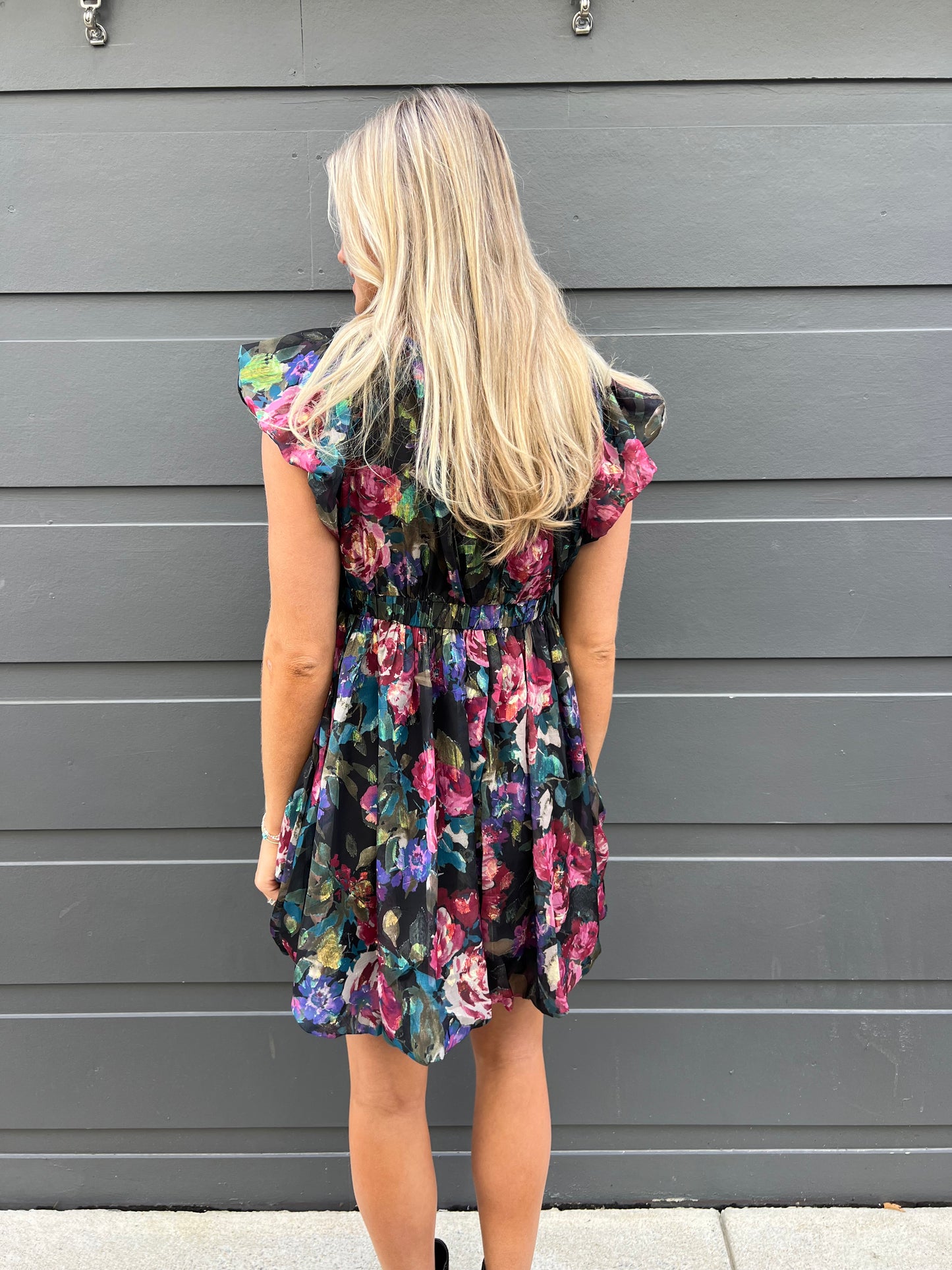 Puff of Petals Mini Dress