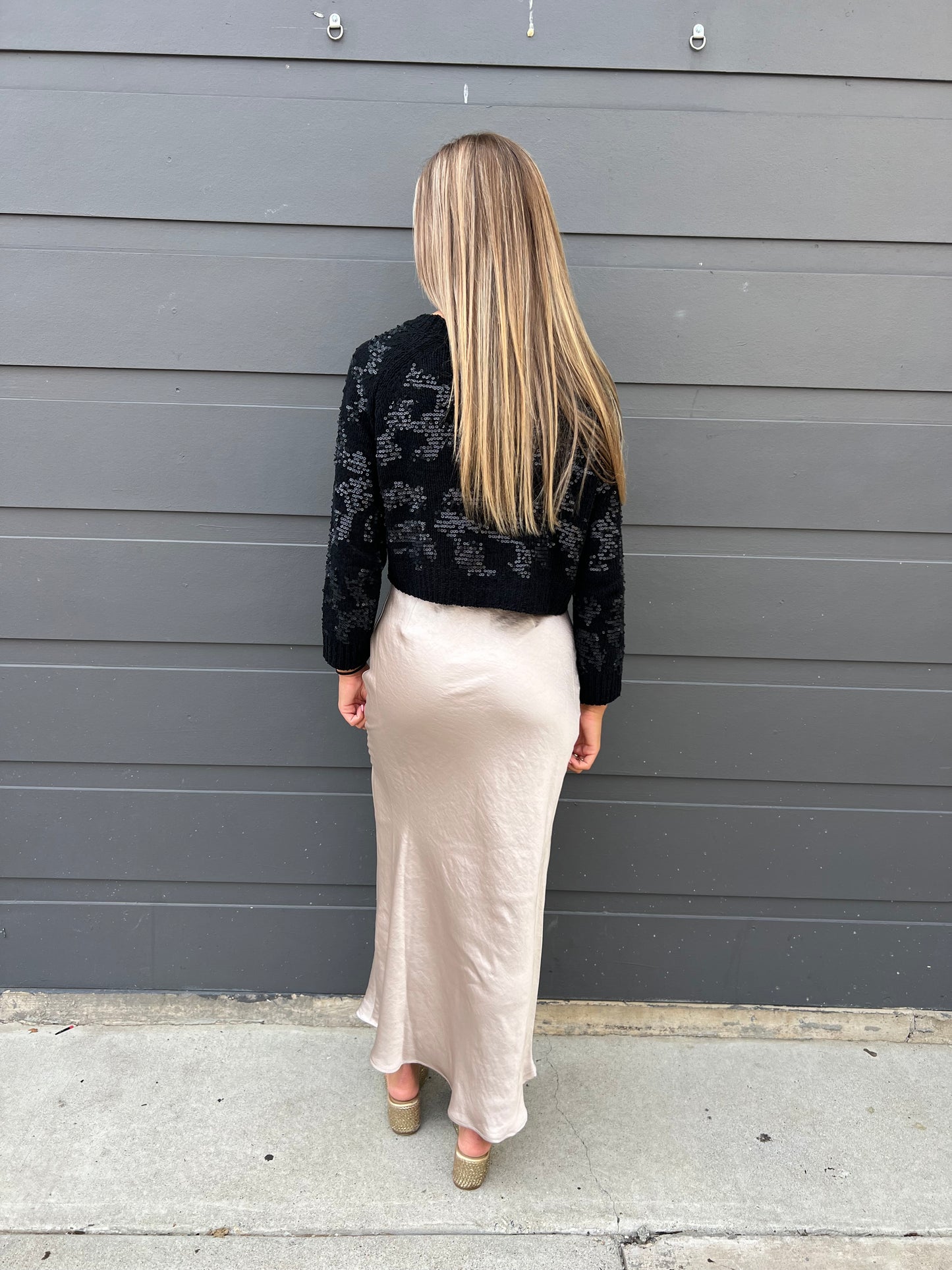 Champagne Maxi Skirt