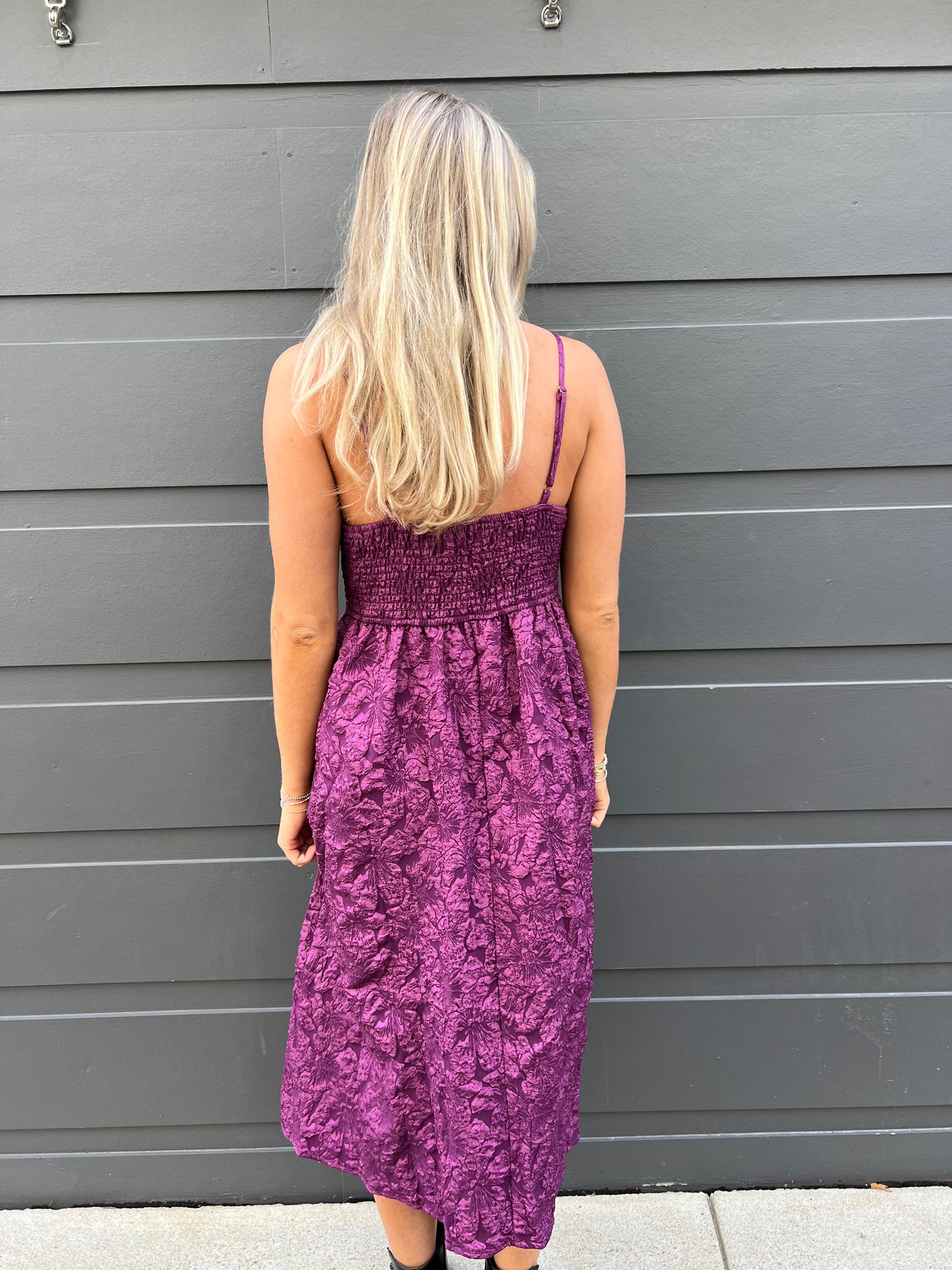 Perfect Plum Midi Dress