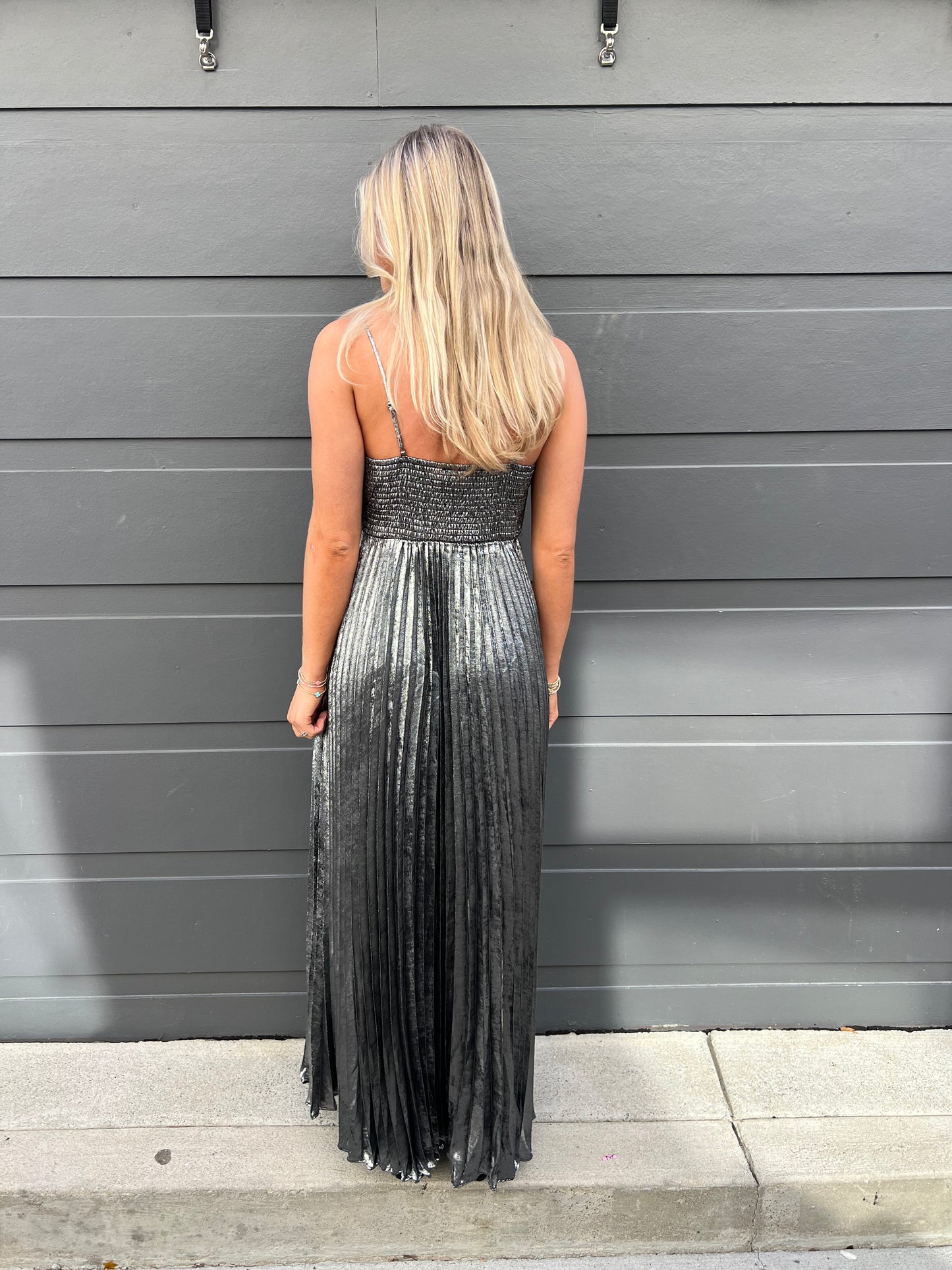 Sparks Fly Pleated Maxi Dress