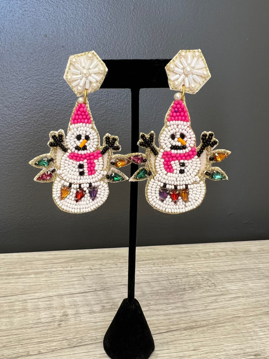 Snowman Earring
