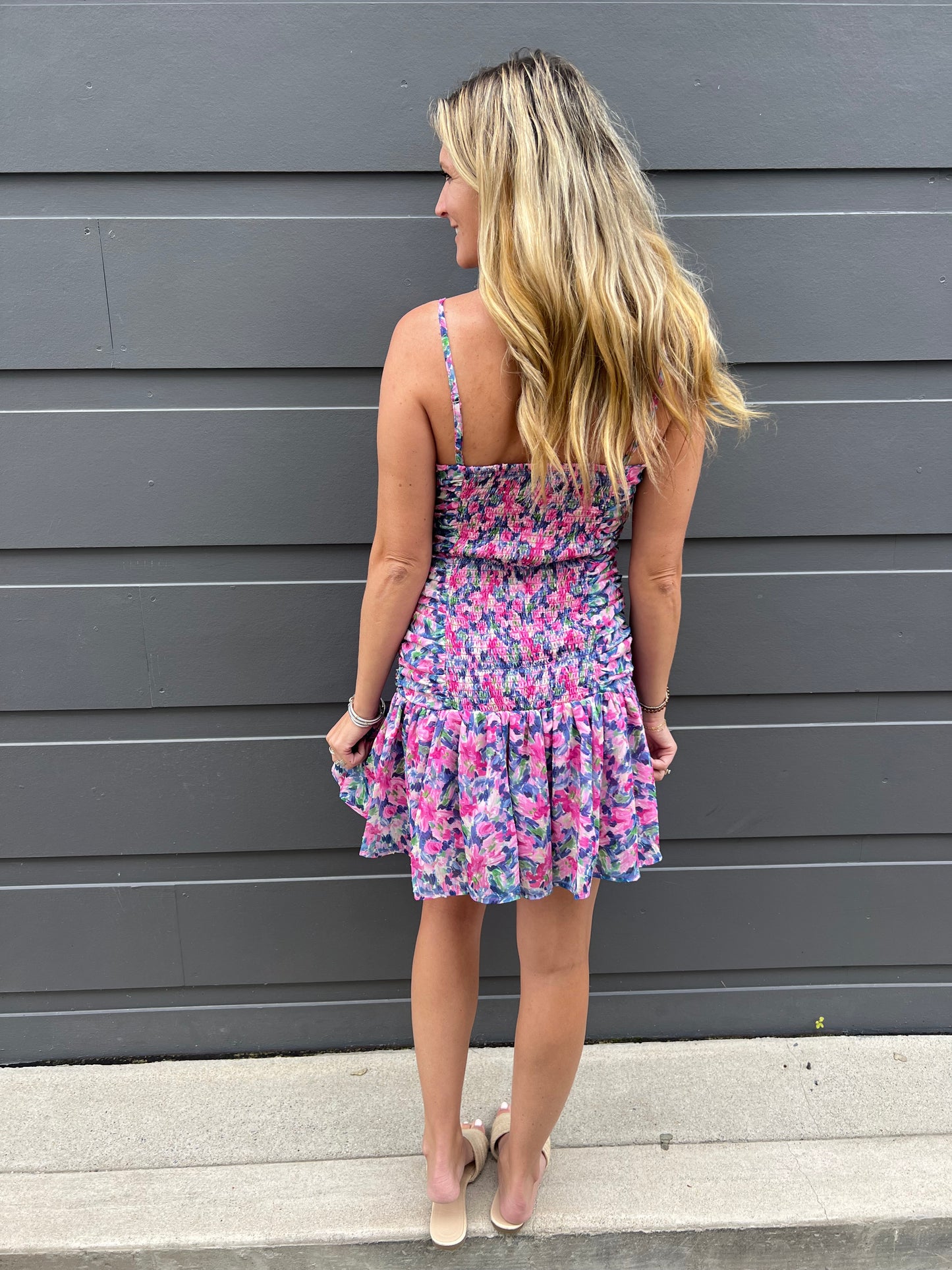 Monet Floral Mini Dress