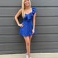 Blue Check Mini Dress