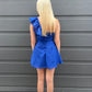 Blue Check Mini Dress