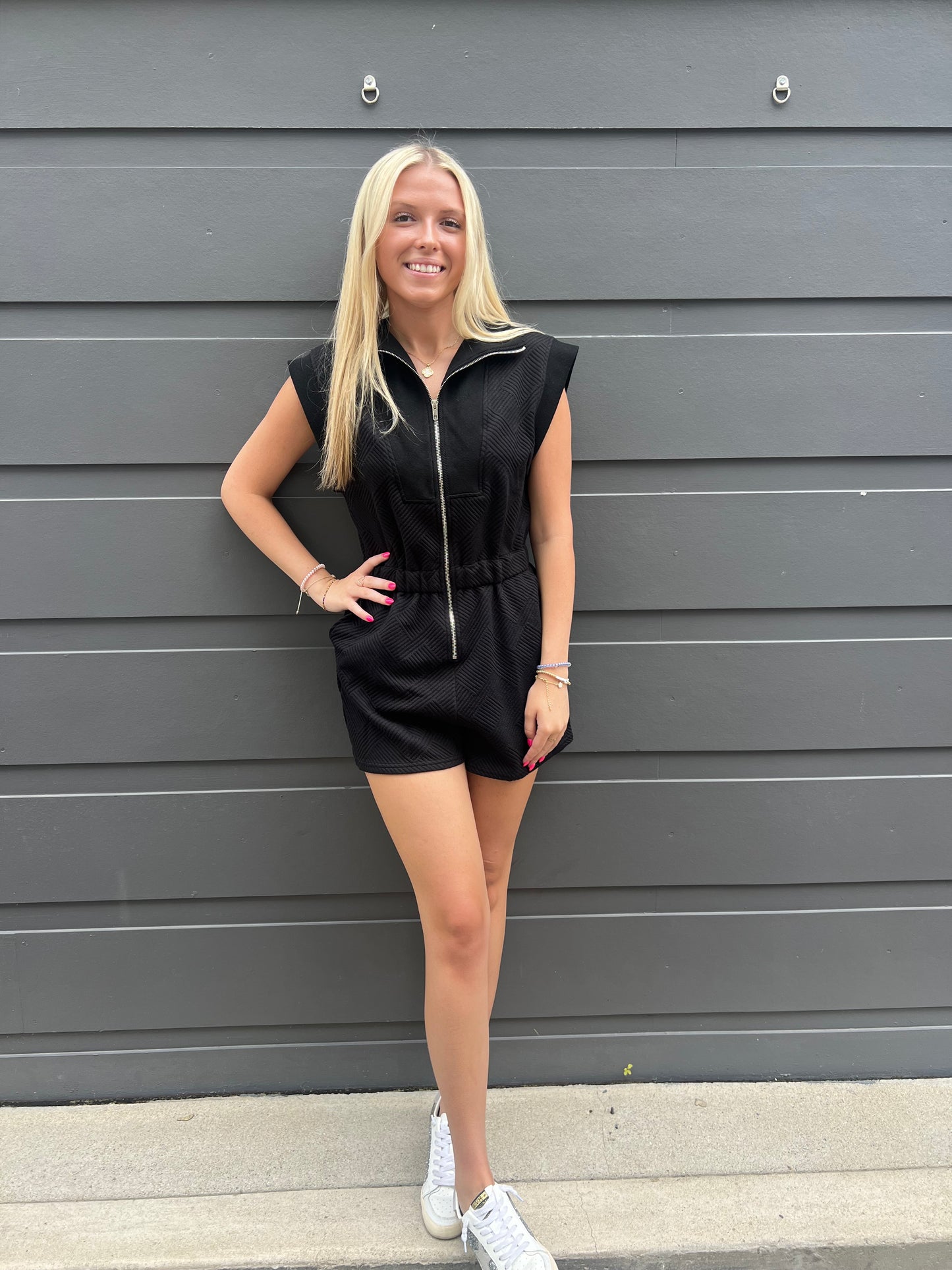 Tina Textured Romper